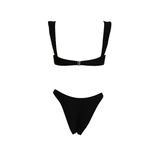 Damen Eleganter Bikini mit goldenen Akzenten R&B