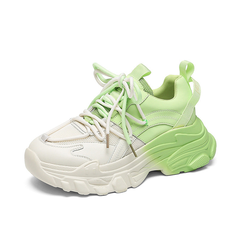 Damen Chunky Sport-Sneaker mit atmungsaktivem Obermaterial und elastischem Schnürsystem R&B