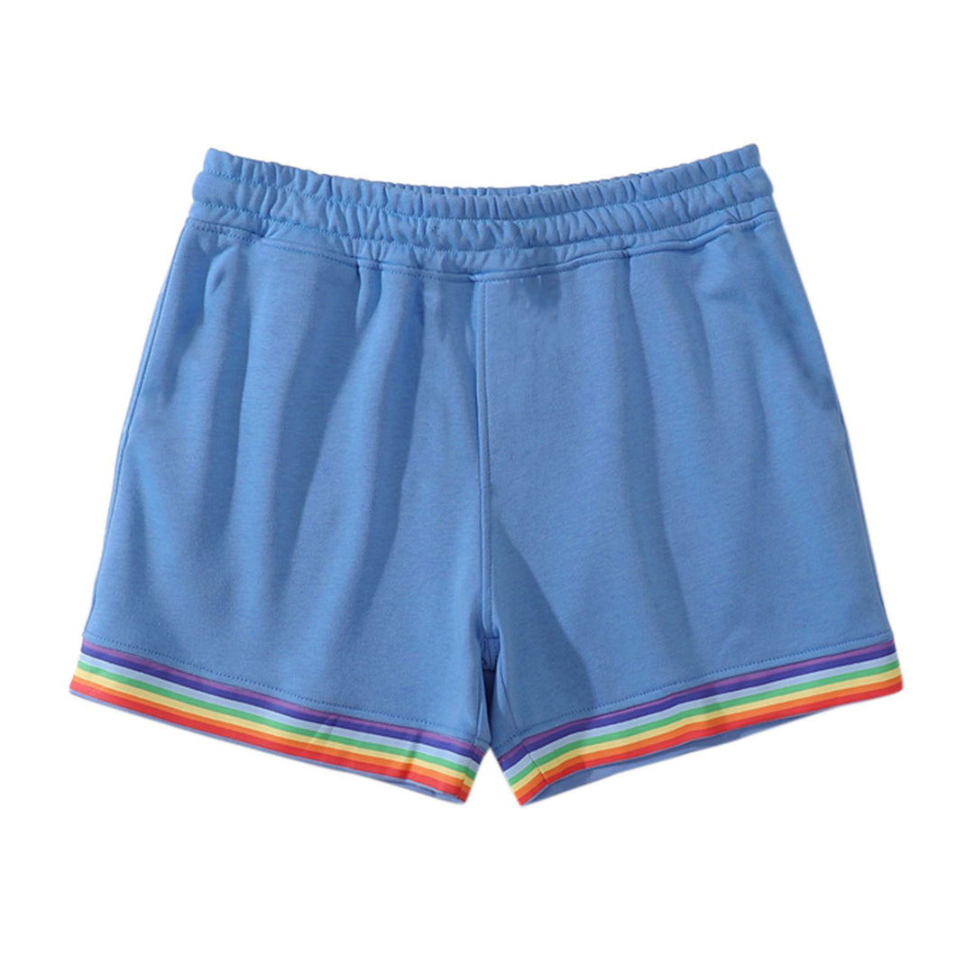 Damen Sportliche Freizeithosen mit buntem Streifen-Design R&B
