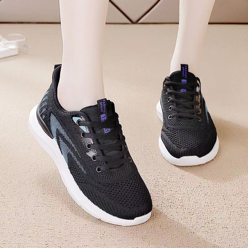 Damen Atmungsaktive Freizeitsneaker mit flexiblem Obermaterial und bequemer Dämpfung R&B