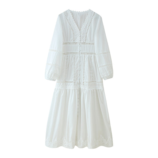 Damen Spitzenbustierkleid mit eleganten Rüschendetails R&B