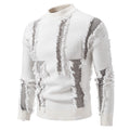 Herren moderner Strickpullover mit trendigen Fransen und einzigartigem Design R&B