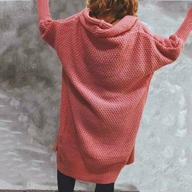 R&B | Solide Lange Strickjacke