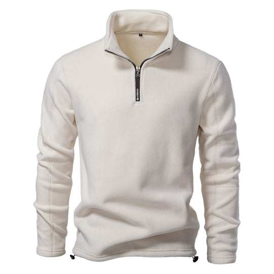 Herren Mikrofleece Pullover mit halbem Reißverschluss R&B