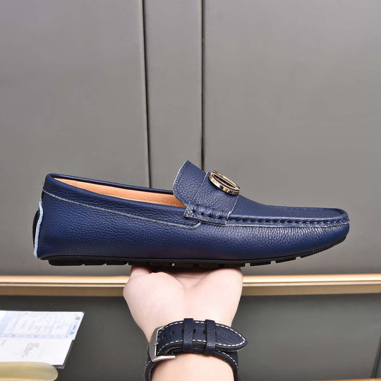 Damen Mokassins aus feinem Leder mit eleganter Applikation R&B