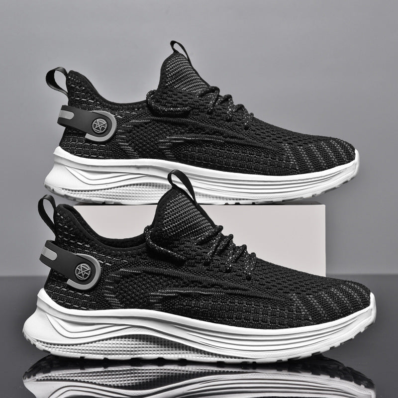 Damen Komfortable Lauf-Sneaker mit elastischem Strick-Obermaterial R&B