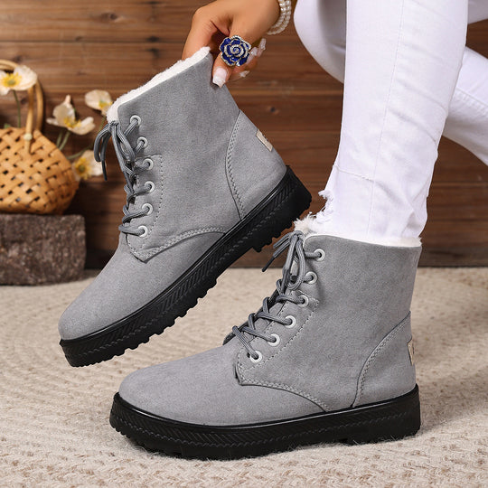 Damen Warm Gefütterte Winterstiefel R&B