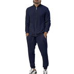 Herren sportliches Freizeit-Set mit durchgehendem Reißverschluss und elastischen Bündchen R&B