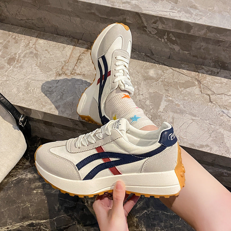 Damen modische Freizeitsneaker mit elastischem Obermaterial und dämpfender Laufsohle R&B