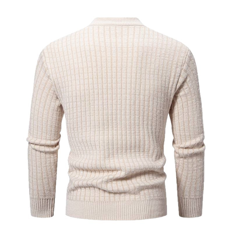 Herren Feinstrickpullover mit strukturiertem Design R&B