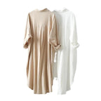 Damen oversized Blusenhemd in lässigem Schnitt mit Knopfleiste