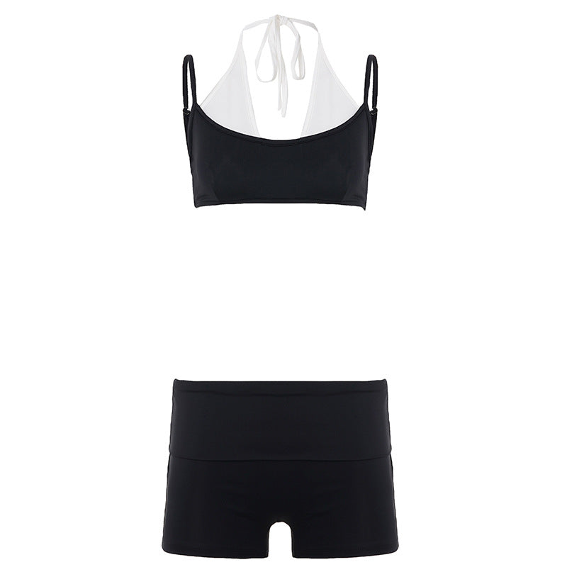 Damen Sportliches Bikini-Set mit hohem Bund und modischem Design R&B