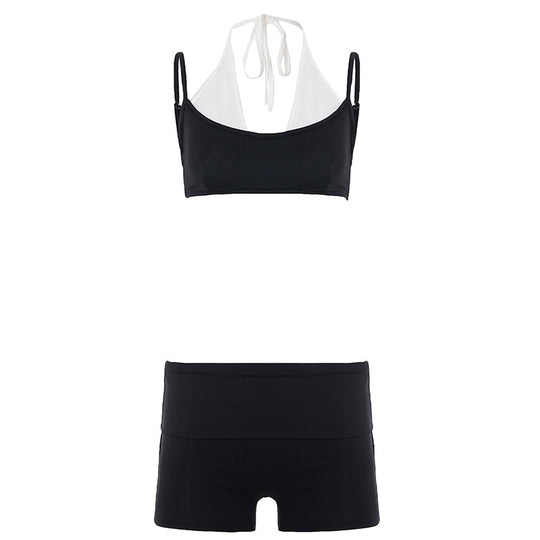 Damen Sportliches Bikini-Set mit hohem Bund und modischem Design R&B