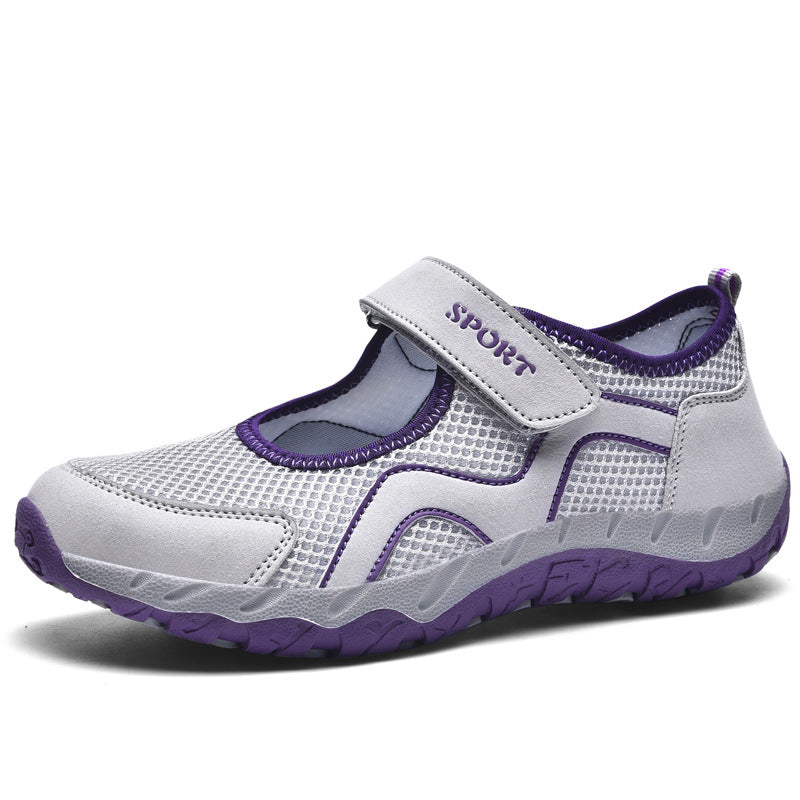 Damen Sweat-Sneakers mit verstellbarem Klettverschluss R&B