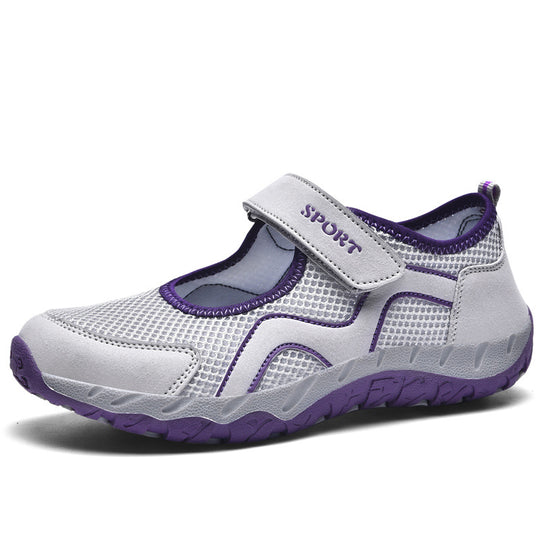 Damen Sweat-Sneakers mit verstellbarem Klettverschluss R&B
