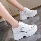 Damen Sportliche Sneakers mit elastischem Obermaterial und gepolsterter Sohle