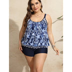 Damen Tankini-Set mit floralem Design und figurumspielendem Schnitt R&B
