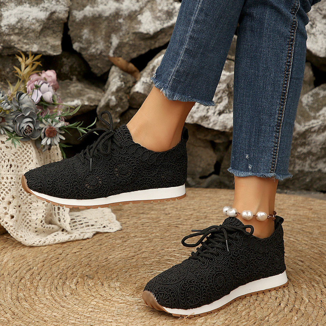 Damen Sportliche Komfort-Sneaker mit atmungsaktivem Obermaterial R&B