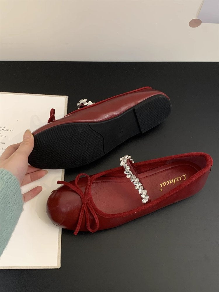 Damen Ballerinas mit elegantem Schleifenakzent und hochwertigem Innenfutter R&B