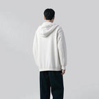 Herren Strickpullover mit Kapuze und strukturiertem Zopfmuster