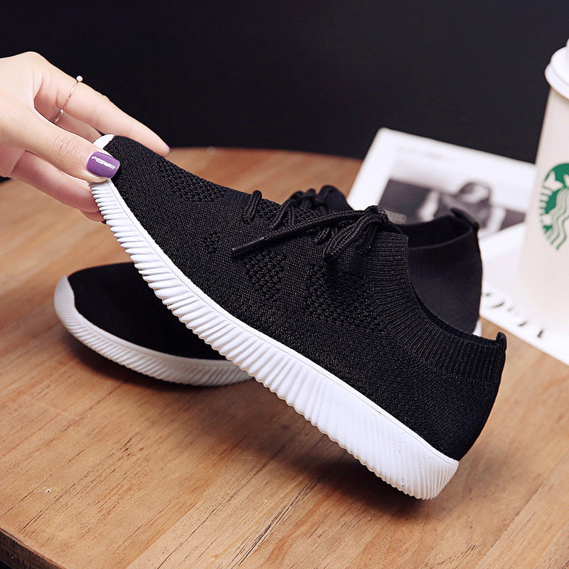 Damen Sportliche Strick-Sneaker mit atmungsaktivem Obermaterial R&B
