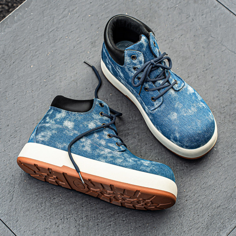 Damen Hochwertige Denim-Boots mit rutschfester Sohle und atmungsaktivem Innenfutter R&B