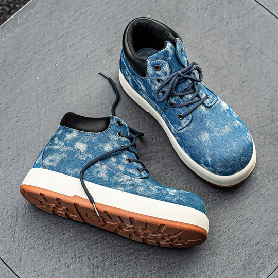 Damen Hochwertige Denim-Boots mit rutschfester Sohle und atmungsaktivem Innenfutter R&B