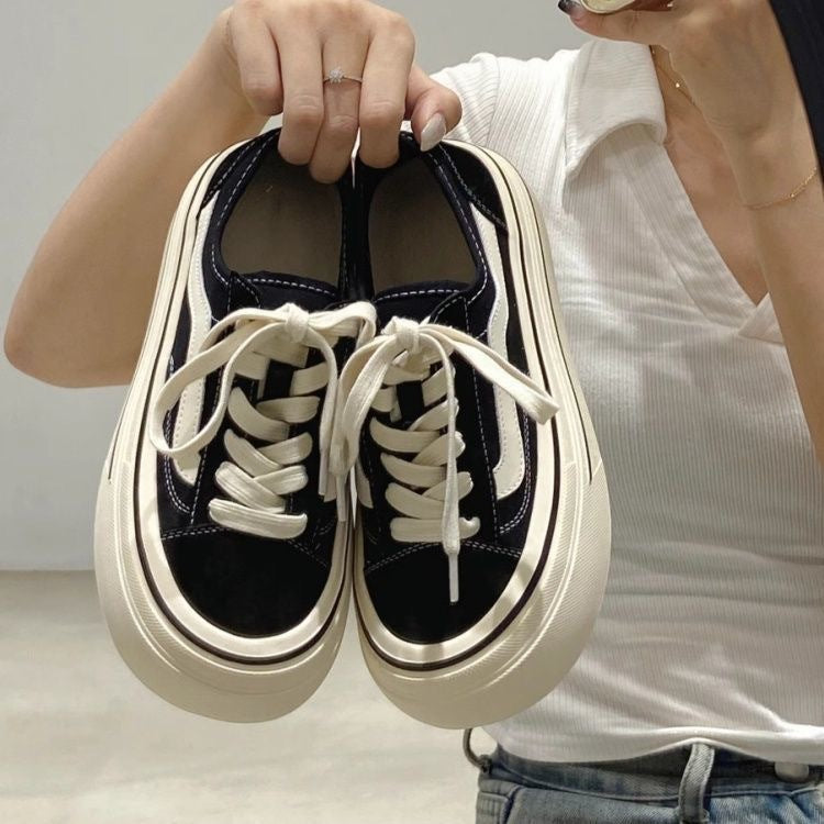 Damen Modische Plattform-Sneaker mit robustem Profil und atmungsaktivem Obermaterial R&B