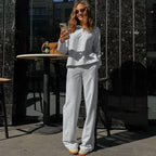 Damen Bequemes Sweatpants-Set mit lässigem Schnitt R&B