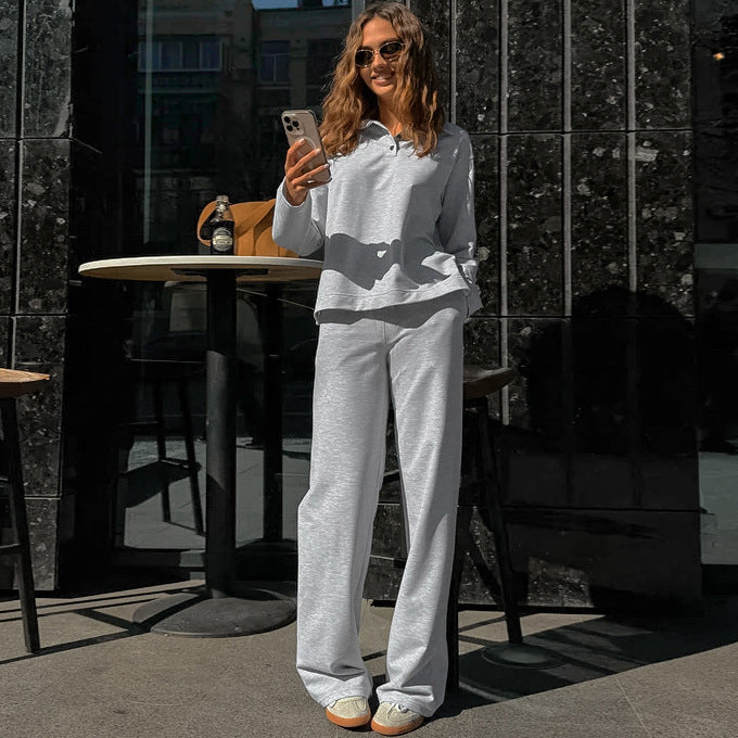 Damen Bequemes Sweatpants-Set mit lässigem Schnitt R&B