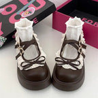 Damen Plattform-Sandalen mit verspieltem Spitzendetail und elegantem Riemenverschluss R&B