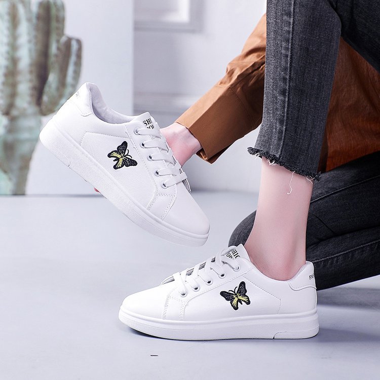 Damen Sneakers mit stilvollem Schmetterlingsmotiv und bequemer Sohle R&B