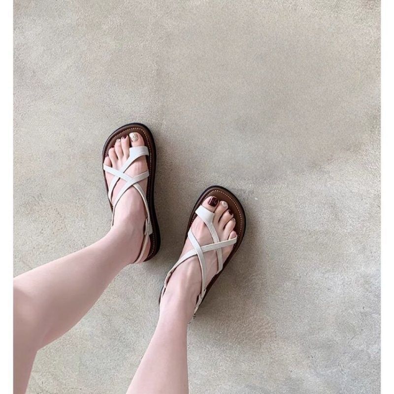 Damen komfortable Zehensandalen mit rutschfester Sohle R&B