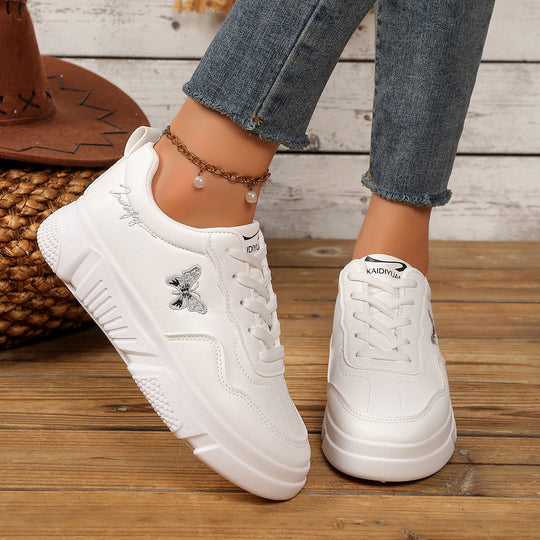 Damen Bequeme Sneakers mit verspieltem Schmetterlingsmotiv R&B