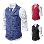 Herren elegante Weste mit kunstvollem Muster