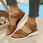 Damen Komfortable und elegante Sandalen mit Cross-Riemen R&B