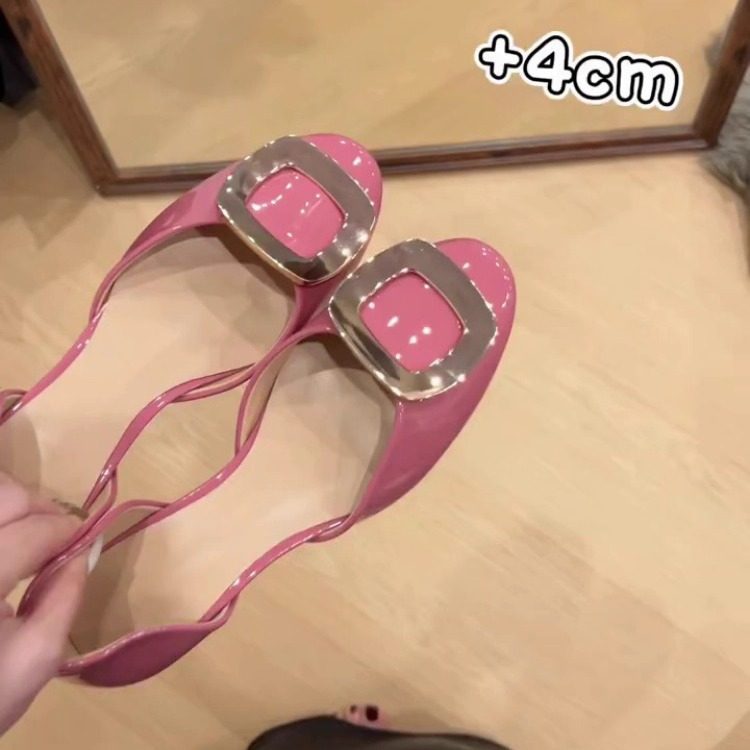 Damen Ballerinas mit elegantem Blockabsatz und modischem Schmuckdetail R&B