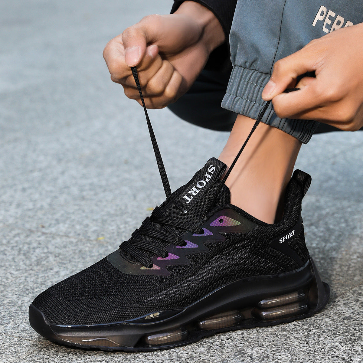 Damen Sportliche Laufschuhe mit atmungsaktivem Gewe und dämpfender Sohle