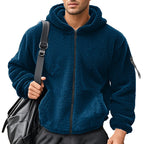 Herren Fleecekapuzenpullover mit ergonomischem Schnitt und praktischen Reißverschlusstaschen R&B