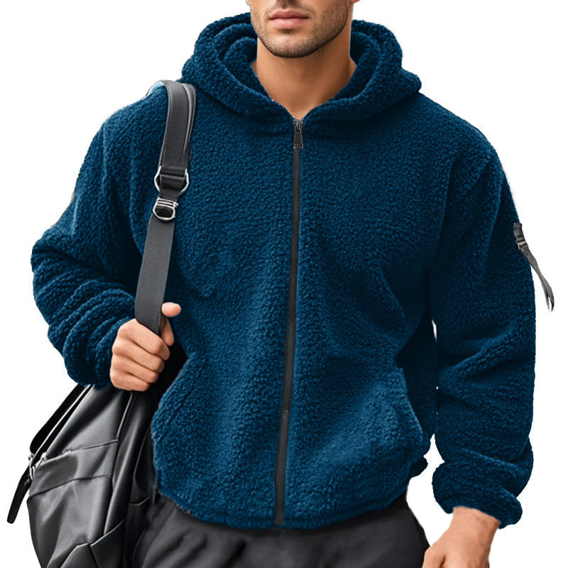 Herren Fleecekapuzenpullover mit ergonomischem Schnitt und praktischen Reißverschlusstaschen R&B