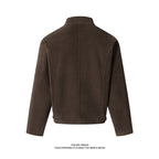 Herren Freizeitjacke aus weichem Kunstleder mit praktischem Kragen und Reißverschluss R&B