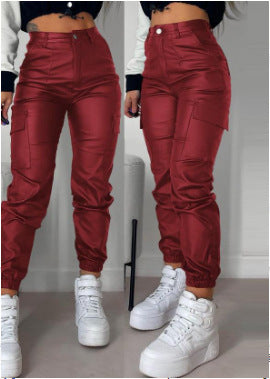 Damen Cargo-Joggerhose mit elastischem Bund und Seitentaschen R&B
