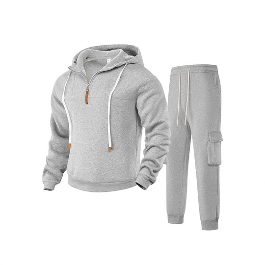 Herren sportlicher Jogginganzug mit modernem Reißverschluss und praktischen Taschen R&B
