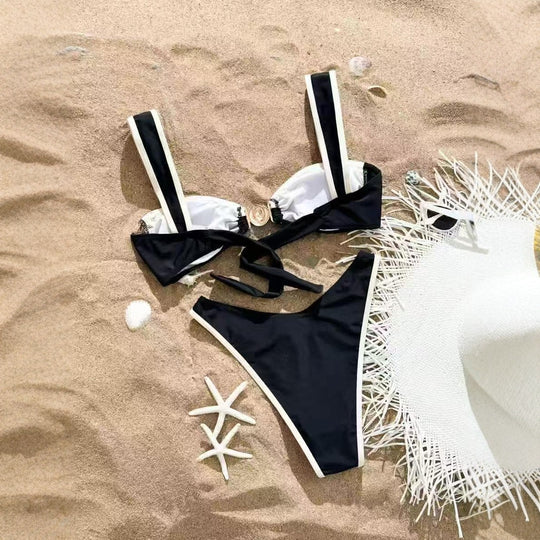 Damen Design-Bikini mit elegantem Verschluss R&B