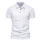 Herren Poloshirt mit modernem grafischen Druck und atmungsaktiver Funktion