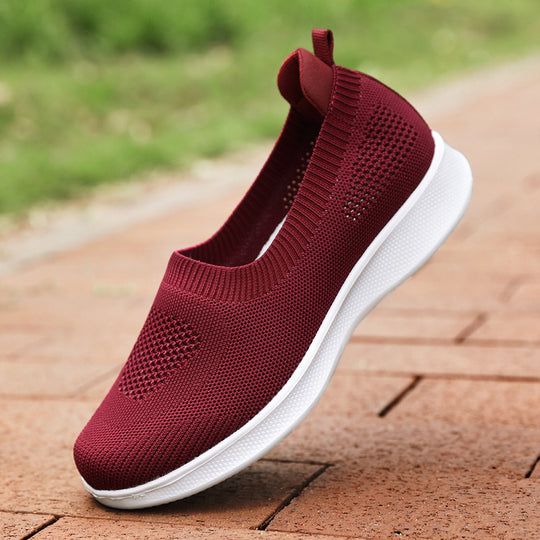 Damen nan nahtloser Slip-On Komfortschuh mit elastischem Maschenobermaterial und federleichter EVA-Laufsohle R&B