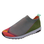 Damen Slip-On Sneakers mit atmungsaktiver Strick-Oberfläche und rutschfester Sohle R&B