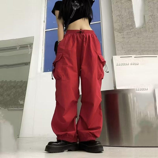 Damen Cargo-Hose mit praktischen Seitentaschen und elastischem Bund