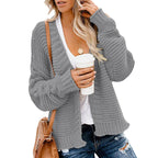 Damen Grobstrickjacke mit lässigem Schnitt und tiefen Taschen R&B