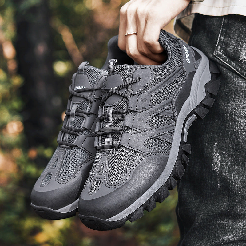 Herren nan robuster Trailtrekkingschuh mit wasserabweisender Membran, verstärkter Zehenkappe und griffiger Geländelaufsohle R&B